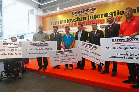 Harvey Norman Presents 200 New Mattresses to Welfare Homes